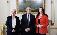 23/05/2025. London, United Kingdom. Prime Minister Keir Starmer meets with Northern Ireland First Minister Michelle O'Neill and Deputy First Minister Emma Little-Pengelly. Picture by Lauren Hurley / No 10 Downing Street 23/05/2025. London, United Kingdom. Prime Minister Keir Starmer meets with Northern Ireland First Minister Michelle O'Neill and Deputy First Minister Emma Little-Pengelly. Picture by Lauren Hurley / No 10 Downing Street
