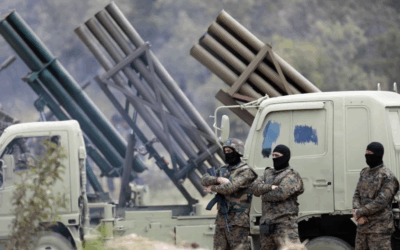 Hezbollah members in southern Lebanon, May 2023 (Tasnim)