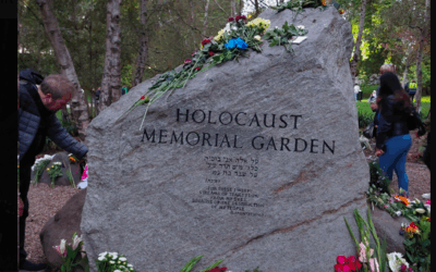 Hyde Park Holocaust Memorial Garden at time of Queen Elizabeth II death