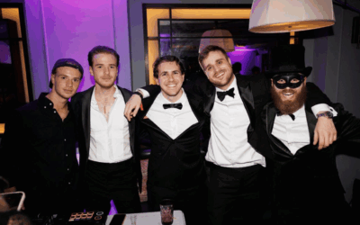 Young Jewish professionals celebrate at Spark’s sold-out Purim masquerade ball in central London last week.