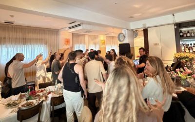 Lone soldiers celebrate at a special event hosted in Tel Aviv, offering a brief respite from the pressures of war. Credit: The Lone Soldier Centre