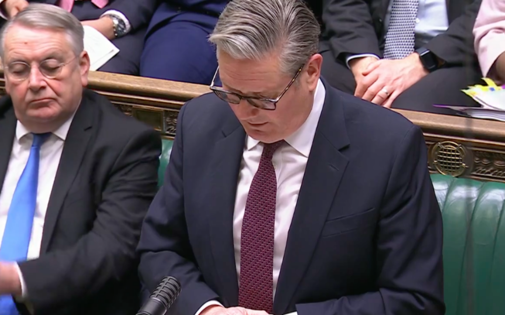 Keir Starmer at PMQs