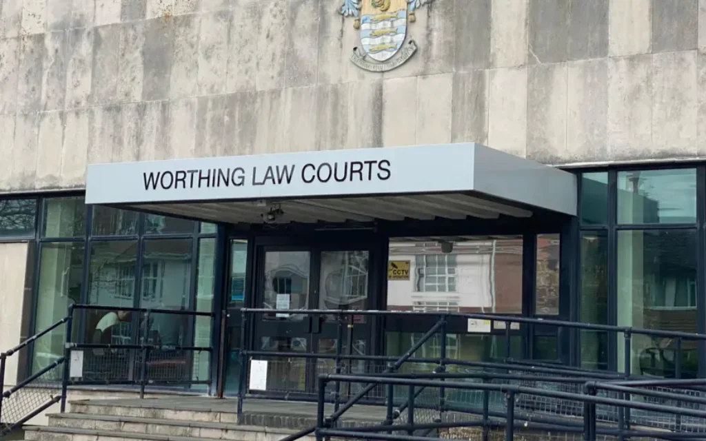 A man who punched a woman twice in the face during an antisemitic attack in West Sussex has been handed a suspended prison sentence at Worthing Magistrates' Court