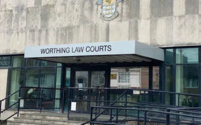 A man who punched a woman twice in the face during an antisemitic attack in West Sussex has been handed a suspended prison sentence at Worthing Magistrates' Court