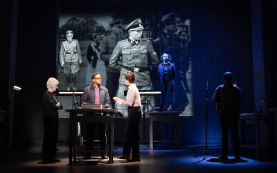 Geraldine Alexander, Clifford Samuel, Philippine Velge and Paksie Vernon in Here There Are Blueberries at Stratford East (2026) © Mark Senior