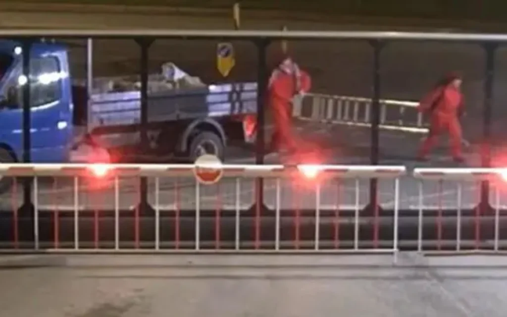 Protesters targeted Pearson Engineering in February 2025. Photo: CPS