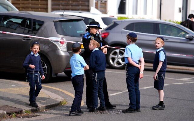 The scene in Golders Green, north-west London, after two men were stabbed.Picture date: Wednesday April 29, 2026.