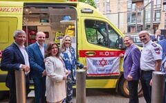 Israel's First Lady Michal Herzog at dedication of MDA UK's first ambulance museum. Monday April 27th 2026