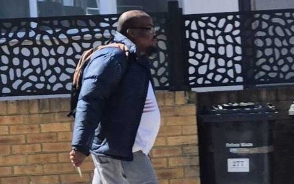 Terrorist suspect with a knife before the attacks.