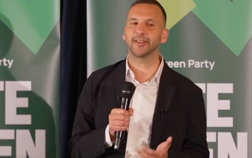 Zack Polanski speaks at Greens local election launch