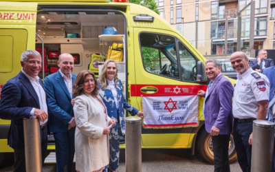 Michal Herzog helped dedicate MDA UK's first ambulance museum. Monday April 27th 2026