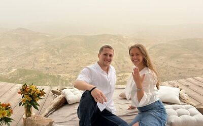 Tali Dee and Ariel Rosenfeld celebrate their engagement, announced three years after the April 2023 terror attack.