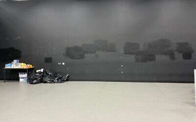 Swastika graffiti covered up by paint at Hendon School. Tuesday 28th April 2026
