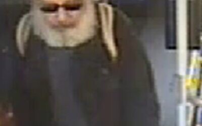 Handout CCTV image dated 25/04/26 issued by Sussex Police of a man believed to be connected to an alleged antisemitic hate crime on a bus last month.