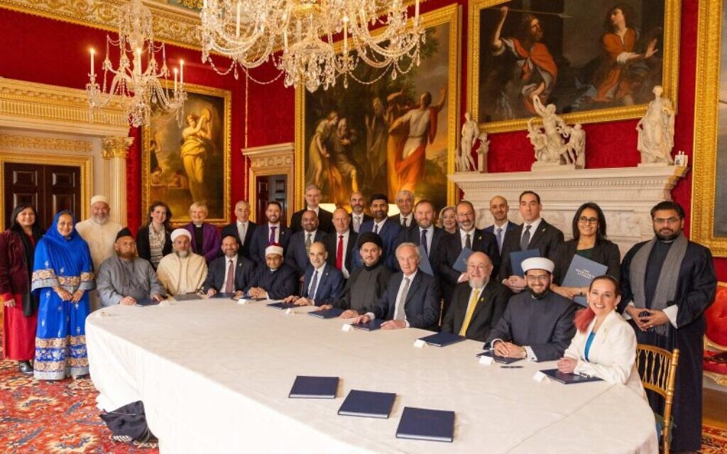 Senior Jewish and Muslim leaders behind the Drumlanrig Accords. Credit: Drumlanrig Accords