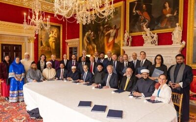 Senior Jewish and Muslim leaders behind the Drumlanrig Accords. Credit: Drumlanrig Accords