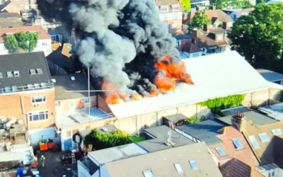 The London Fire Brigade (LFB) received 56 reports of a fire on Golders Green Road at around 6.47am on Wednesday.