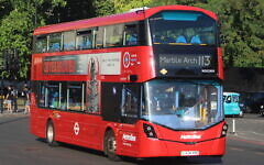 A 113 bus in north-west London. TfL and Metroline are investigating a reported antisemitic incident near JW3. Credit: Wikimedia Commons A 113 bus in north-west London. TfL and Metroline are investigating a reported antisemitic incident near JW3. Credit: Wikimedia Commons