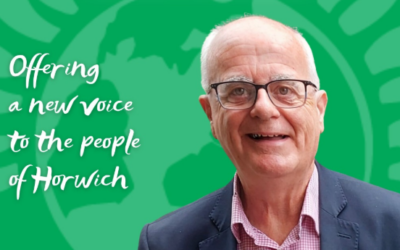 Councillor Kevin McKeon was welcomed by Bolton Green Party this February