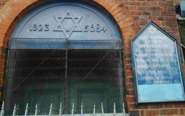 The Nelson Street synagogue in East London (Credit/@Shomrim)