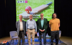 Mike Brearley, Daniel Lightman KC, Daniel Norcross and Amjad Khan, at JW3 Mike Brearley, Daniel Lightman KC, Daniel Norcross and Amjad Khan, at JW3