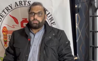 Irshad Ahmed during a speech at a Pakistani cultural centre in January 2024. Credit: Screenshot/X