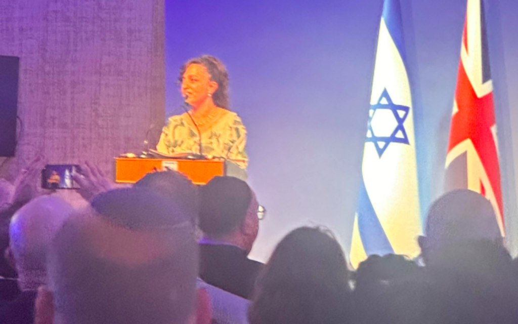 Daniela Grudsky Ekstein addresses Israel 78th anniversary event in London