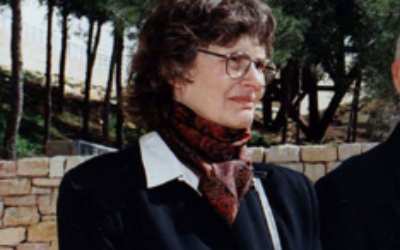 Marion Kozak Miliband, pictured during visit to Yad Vashem, Jerusalem