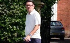 Andy Burnham outside his house in Warrington, Cheshire. Picture date: Thursday June 25, 2026. Pic: PA