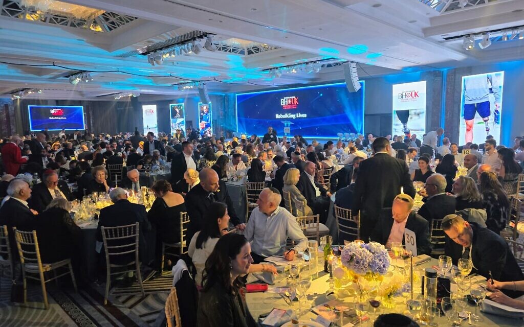 Beit Halochem UK’s annual dinner, where more than £2 million was raised to support rehabilitation and PTSD services for injured Israeli veterans.
