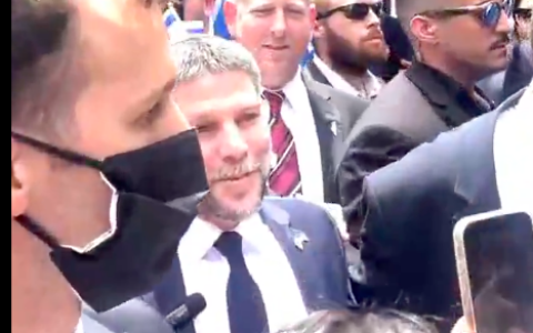 Finance Minister Bezalel Smotrich attends Israel Day Parade in New York