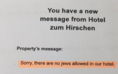 The alleged message, as shared by Talya Lador on social media The alleged message, as shared by Talya Lador on social media