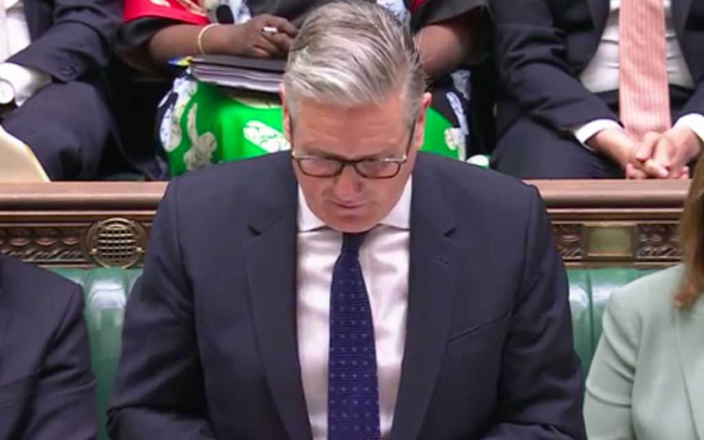 Keir Starmer at PMQs
