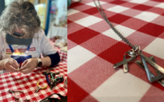 A repaired Star of David necklace as volunteer silversmith Rae restores jewellery at the Jaffa Port Repair Cafe. A repaired Star of David necklace as volunteer silversmith Rae restores jewellery at the Jaffa Port Repair Cafe.