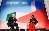 Kemi in conversation with LBC’s Nick Ferrari. Photo Credit: Amber Pollack and Sharon Green Photography