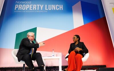 Kemi in conversation with LBC’s Nick Ferrari. Photo Credit: Amber Pollack and Sharon Green Photography