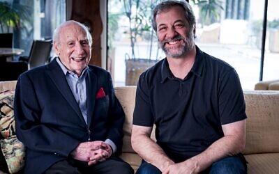 Mel Brooks sharing his story with director Judd Apatow for The 99 Year Old Man!