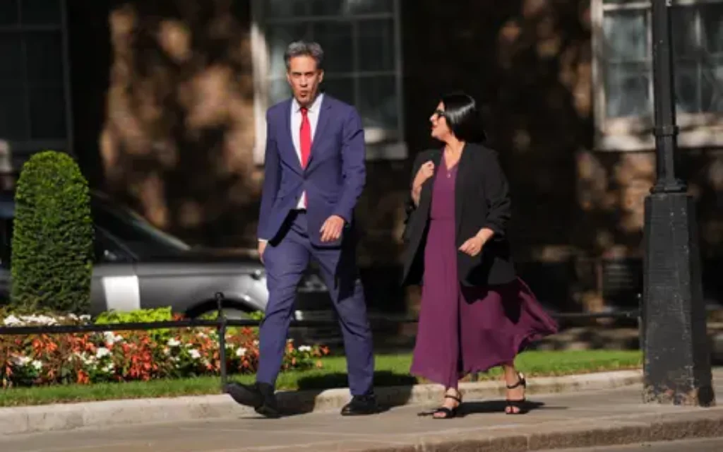 Energy Security and Net Zero Secretary Ed Miliband and Home Secretary Shabana Mahmood arriving in Downing Street, London. New Prime Minister Andy Burnham has entered number 10 Downing Street and among his first tasks is the selection of his new Cabinet. Picture date: Monday July 20, 2026.