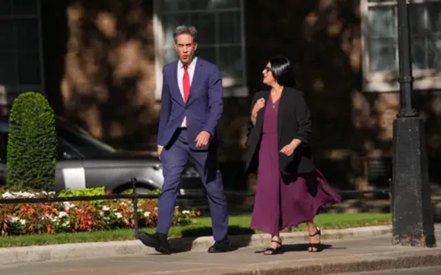 Energy Security and Net Zero Secretary Ed Miliband and Home Secretary Shabana Mahmood arriving in Downing Street, London. New Prime Minister Andy Burnham has entered number 10 Downing Street and among his first tasks is the selection of his new Cabinet. Picture date: Monday July 20, 2026.