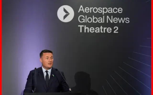 Wes Streeting delivers speech as Defence Sec
Pic Andrew Matthews PA