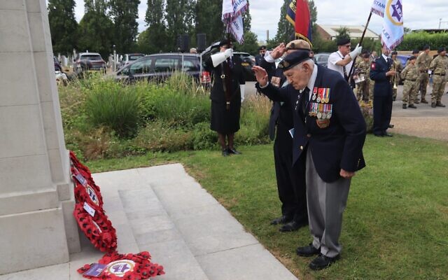 D-Day veteran Mervyn Kersh. AJEX, Sunday 5th July, Willesden Jewish Cemetery
