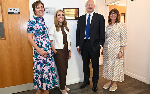 Norwood's vice chair of trustees, Justine Harris, Lady Nicola Mendelsohn, Lord Jon Mendelsohn and Norwood chief executive Naomi Dickson Pic: Godfrey Dyan
