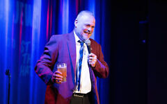 Pub Landlord Al Murray at a night of laughter in the face of antisemitism. Photo: Elliott Franks