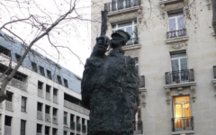 Alfred Dreyfus statue is now outside the Cour de cassation in Paris, where the Jewish army officer was finally exonerated in 1906. Photo Credit: Jewish Tours Paris Alfred Dreyfus statue is now outside the Cour de cassation in Paris, where the Jewish army officer was finally exonerated in 1906. Photo Credit: Jewish Tours Paris