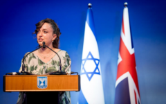 Daniela Grudsky Ekstein speaking at the 78th Israeli Independence Day celebration in London, May 2026 (Photo Credit: Guy Levy) Daniela Grudsky Ekstein speaking at the 78th Israeli Independence Day celebration in London, May 2026 (Photo Credit: Guy Levy)