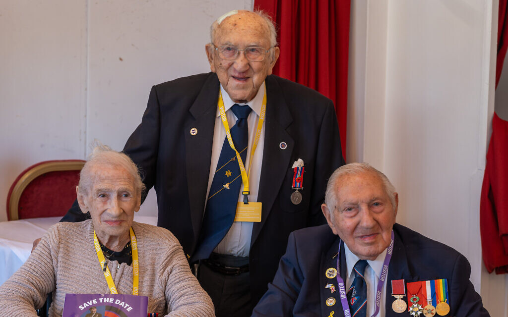 Three extraordinary veterans. Three living legacies. Doris Rose (105) Monty Goldstein (121) and Mervyn Kersh (101) joined AJEX at the House of Lords. Tuesday 21 July 2026. Pic: David Roth