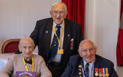 Three extraordinary veterans. Three living legacies. Doris Rose (105) Monty Goldstein (121) and Mervyn Kersh (101) joined AJEX at the House of Lords. Tuesday 21 July 2026. Pic: David Roth