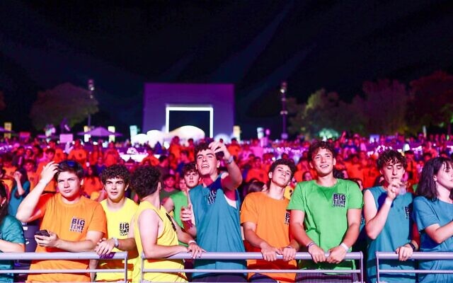 More than 4,500 Jewish teens convened at The Big Tent event in Israel on July 10, 2026. (Courtesy of RootOne)