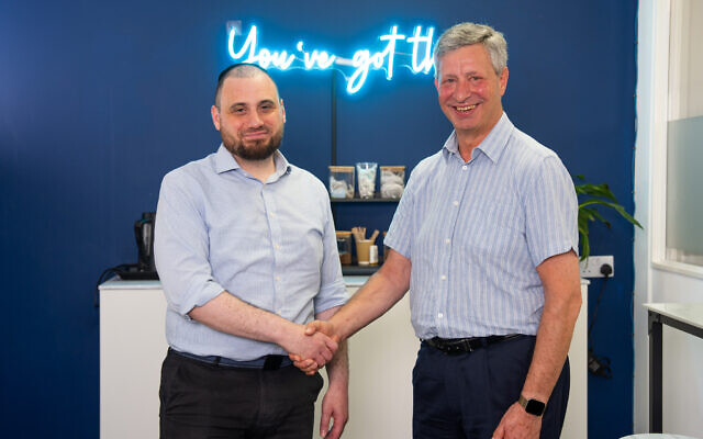 Jamie Field (left) with MIke Beral (right).