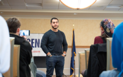 El-Sayed at a campaign event at Michigan Technological University in 2025 (Photo: Conlan Houston)